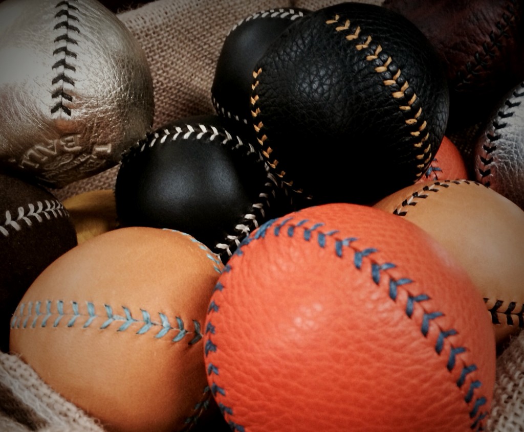 Real leather hand-made baseballs