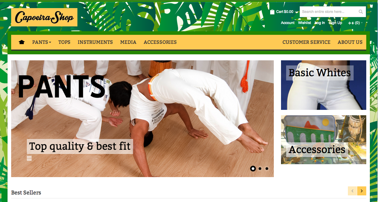 Homepage Capoeira-Shop.com