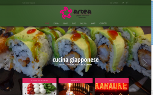 Artea ristorante, web design