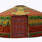 Colorful yurt