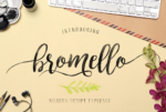 Bromello free calligraphy font