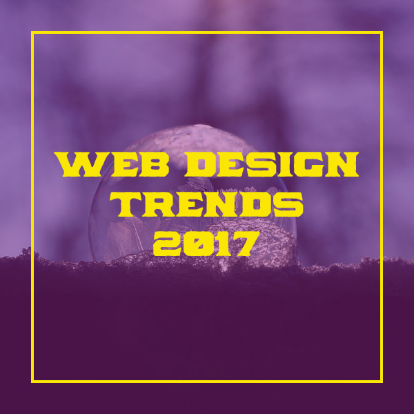 Web design trends 2017